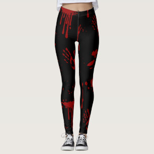 Leggings Splatte de sang Sanglantes empreintes de mains Noi