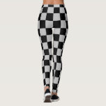 Leggings sport Black Grey Check<br><div class="desc">Légendes vérifiées en noir et gris</div>