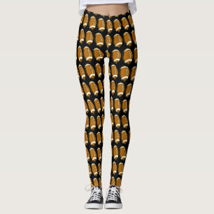 Leggings sportifs de football Brown et noir