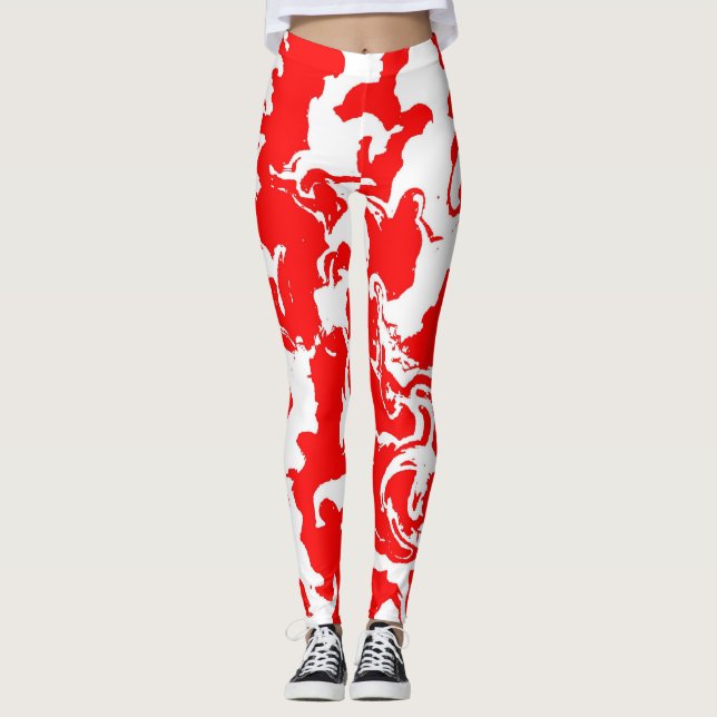 Leggings Spray rouge (Devant)