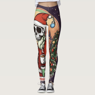 Leggings Squelette de Noël legge