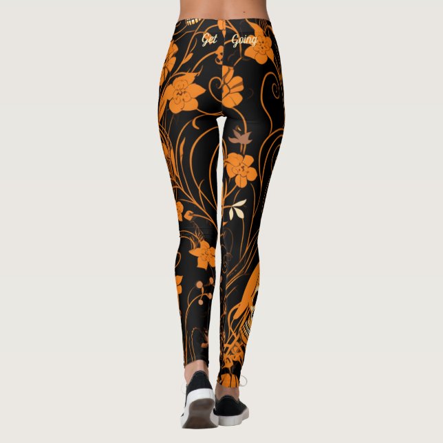 Leggings Squelettes effrayants Halloween (Dos)