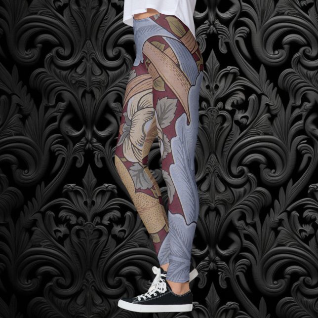 Leggings St. James Acanthus Leaf Motif par William Morris (St. James Acanthus Pattern by William Morris Leggings)