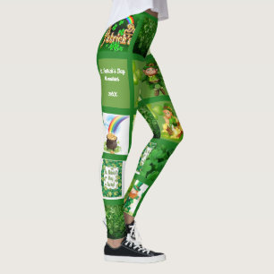 Leggings St. Patrick's Day Ajouter 9 Photos Green Layout Fu