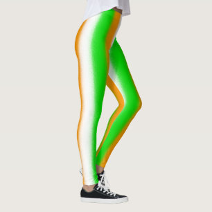 Leggings St Patrick's Day Couleurs irlandaises : Vert orang