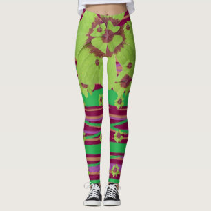 Leggings St. Patrick's - Toutes les pattes Shamrocks de Clo