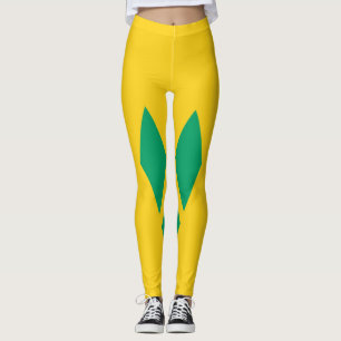 Leggings St.Vincent et les guêtres de drapeau de grenadine