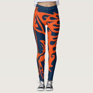 Leggings Stallion de Cheval de Pony Bleu et Orange Steed Li