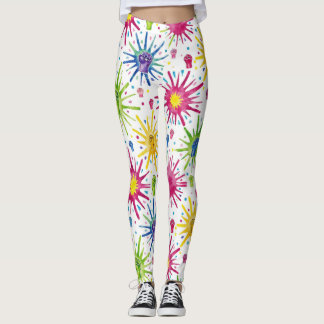 Leggings Starburst Motif sans couture