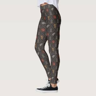 Leggings Stark, Lannister, Targaryen, Motif du Trône de fe