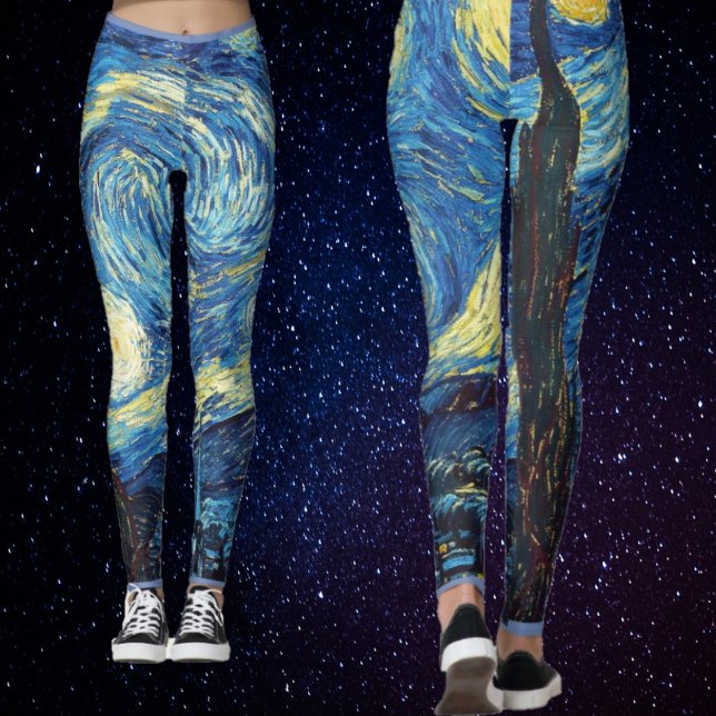 Leggings Starry Night Fine Art Van Gogh (Créateur téléchargé)