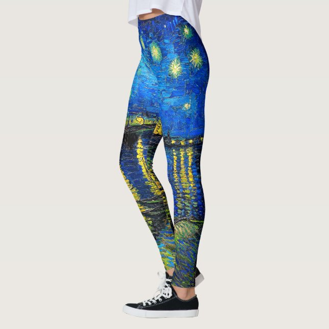 Leggings Starry Night Over the Rhone par Vincent Van Gogh (Gauche)