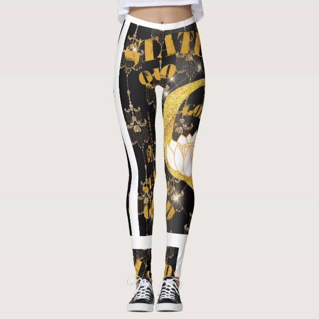 Leggings ©STATUS QUO GOLD" Collection d'état© par Peafdove© (Devant)