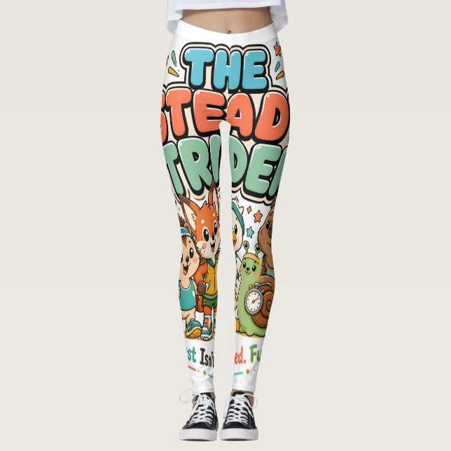 Leggings Steady Striders Club de Course Mignon Amis Animaux (Devant)