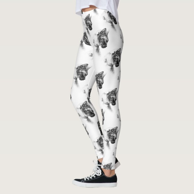 Leggings Stella le chat gris (Gauche)