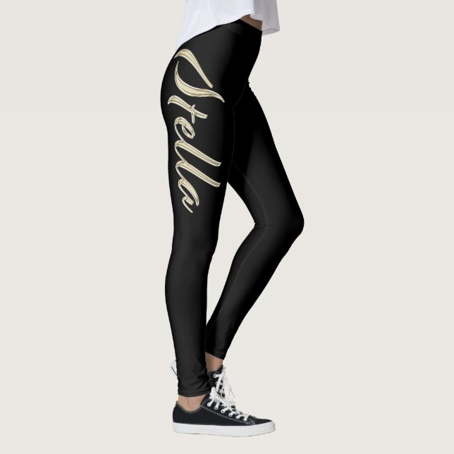Leggings Stella or blanc Handwriting Hose (Droite)