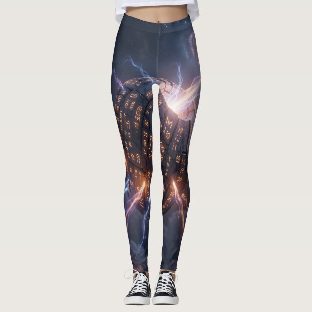 Leggings Stellar Path – Journey Through the Universe´4 (Devant)