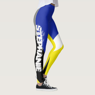 Leggings Stéphanie Ajoutez Votre Nom Légendes D'Art Abstr