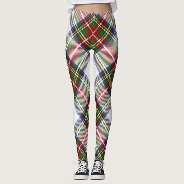 Leggings Stewart Royal Dress Plaid Scottish Motif (Devant)