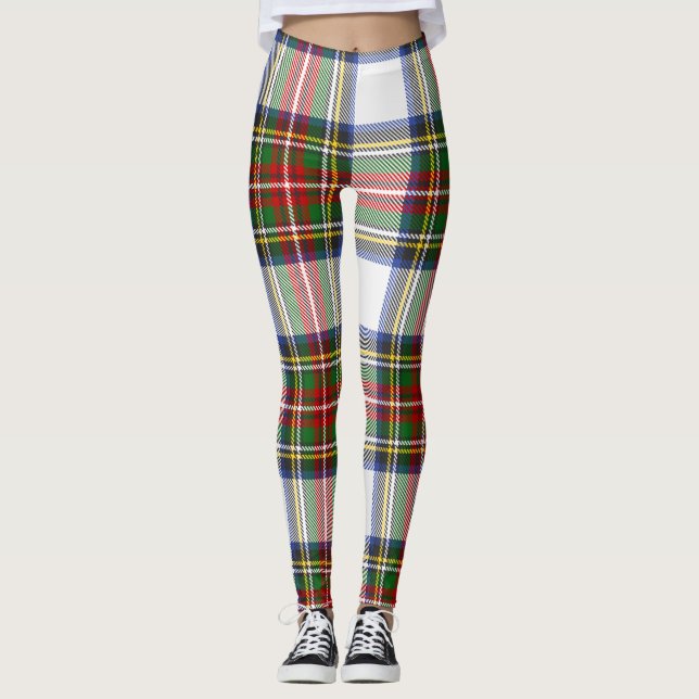 Leggings Stewart Royal Dress Plaid Scottish Motif Leging (Devant)