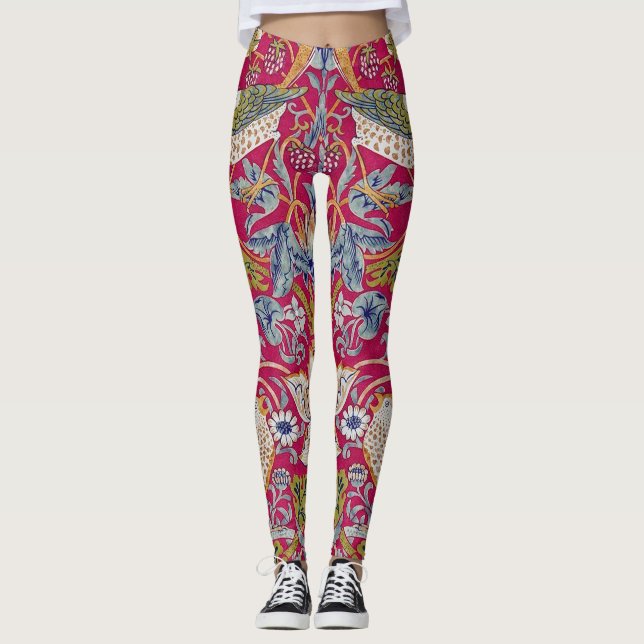 Leggings Strawberry Thief, William Morris (Devant)