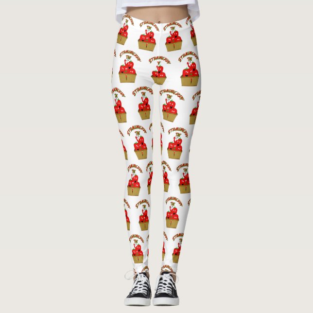 Leggings Strawberry Time ! (Devant)