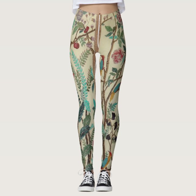 LEGGINGS STRIPES FLORALES (Devant)