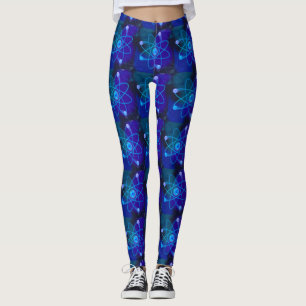 Leggings Structure Atomique Bleue Science