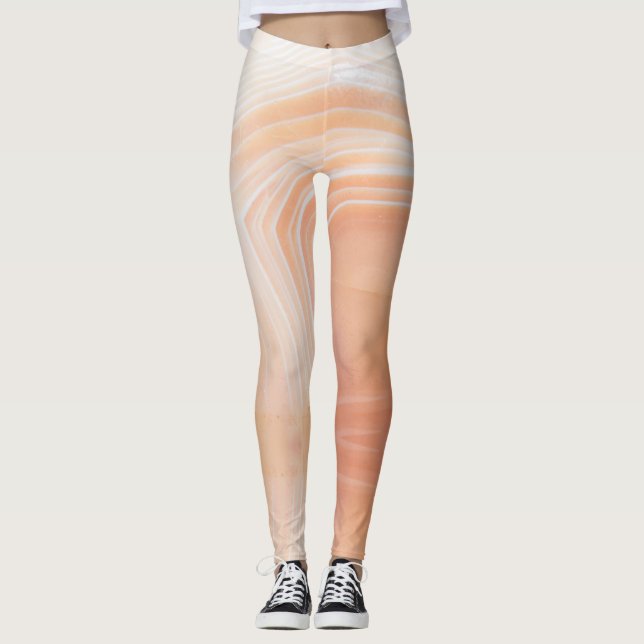 Leggings Structure de texture en pierre de taille semi-préc (Devant)
