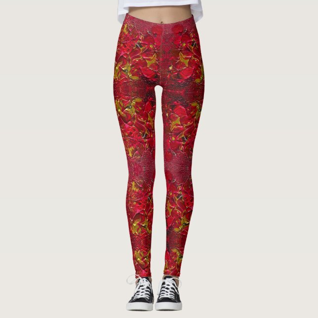 Leggings Studio de peinture en ballon Inferno Art (Devant)