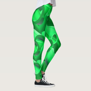 Leggings Style Abstrait de tuyaux 3d avec art numérique mod
