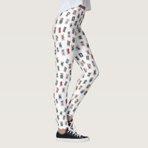 Leggings Style américain MahJong jeu de tuiles design