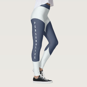 Leggings Style américain personnalisé pour femmes gris bleu