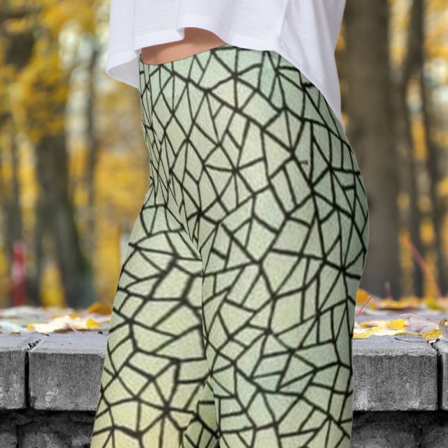 Leggings Style de cubisme gras chic (Chic Bold Cubism Style Leggings)