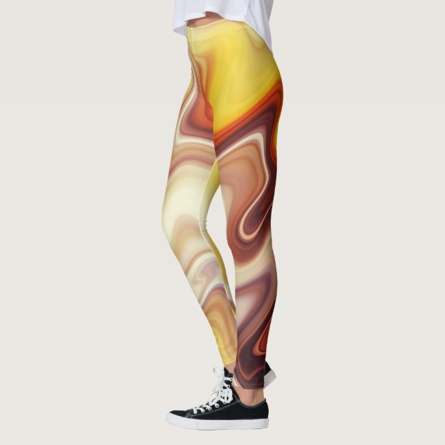 Leggings Style de flux de marbre (Gauche)