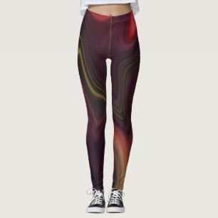 Leggings Style de marbre fluide