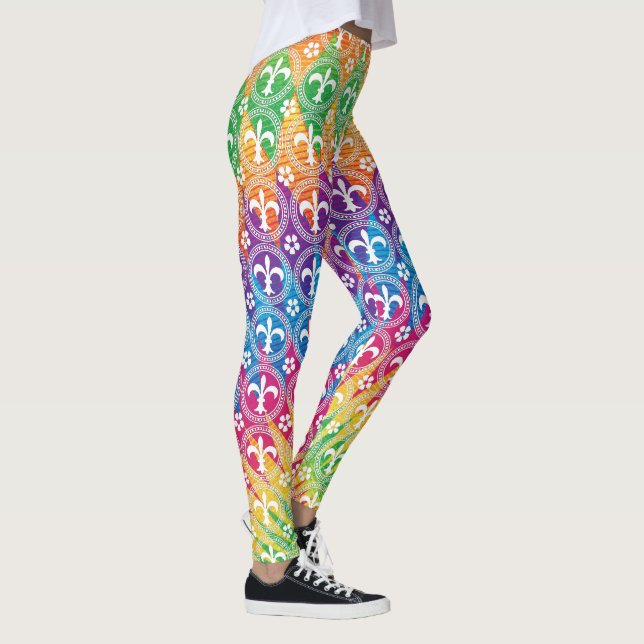 Leggings Style de mardi gras coloré (Droite)