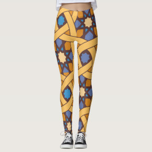 Leggings Style ethnique Abstrait Motif de mosaïque