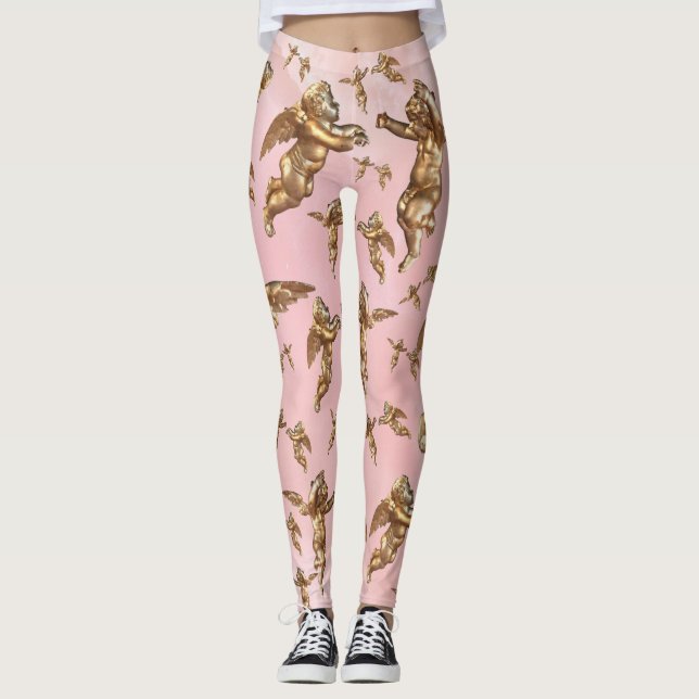 Leggings Style Golden Angels Rose Quartz (Devant)