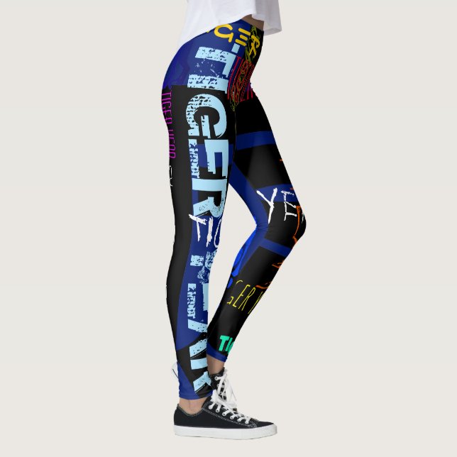 Leggings Style Graffiti répétitif Année du tigre 2022 WL (Droite)