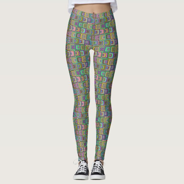Leggings Style hippie psychédélique super Thunder_Cove (Devant)