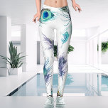 Leggings Style moderne Tendance Blanc et Peacock Feather<br><div class="desc">Voici le nouveau Shy Shy Panda inhabituel et unique Hautement Détaillé Peacock Feather Leggings - un énoncé moderne et complexe de la mode pour la foule avant la mode. Avec un design tendance coloré de blanc et de vert turquoise, ces légendes présentent une variation de style décontracté qui attire l'attention...</div>