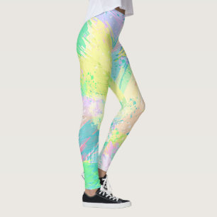 Leggings Style Pale Pastel couleurs Art Abstrait