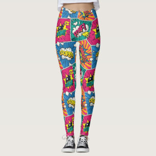 Leggings Style Pop Art - Whimsical Retro Comic Explosion