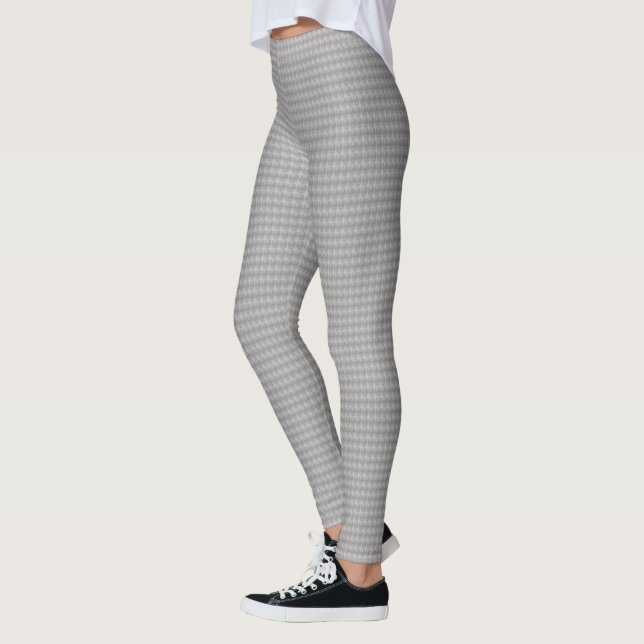 Leggings Style Silver Grey Métallo Comme Motif Ovale (Gauche)