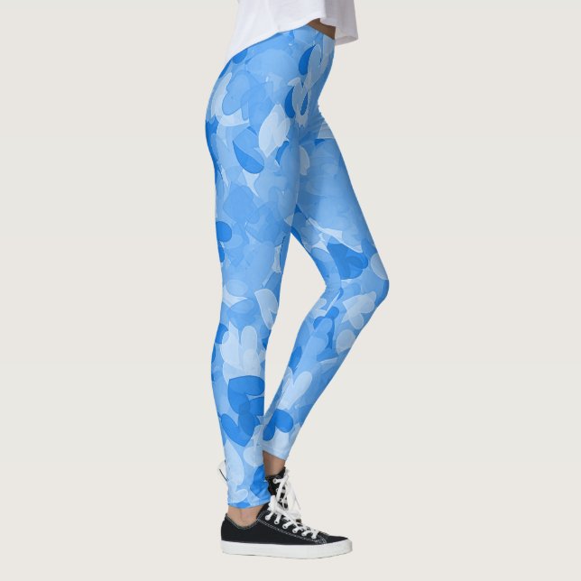 Leggings Styles tendance et confortables - Coeurs Bleus Mod (Droite)