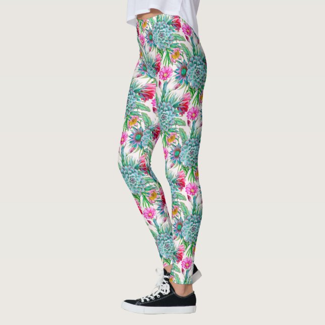 Leggings Succulent jardin tropical (Gauche)