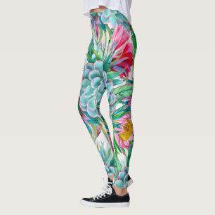 Leggings Succulent jardin tropical