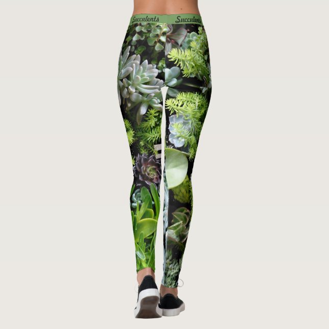 Leggings Succulentes Légendes Botaniques Femmes Jogging Yog (Dos)
