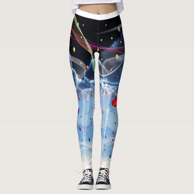 Leggings Sucette surréaliste Candy (Devant)